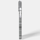 かわいいグレー ストライプ Case-Mate iPhoneケース (裏面 / 左)