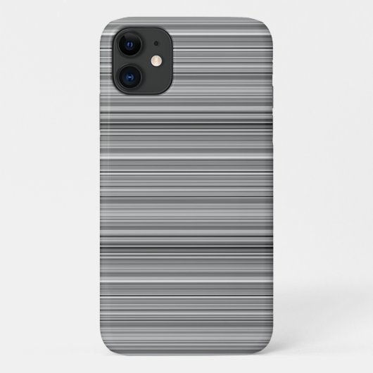 かわいいグレー ストライプ Case-Mate iPhoneケース (裏面)