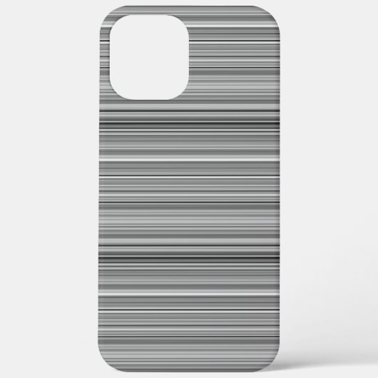 かわいいグレー ストライプ Case-Mate iPhoneケース (裏面)