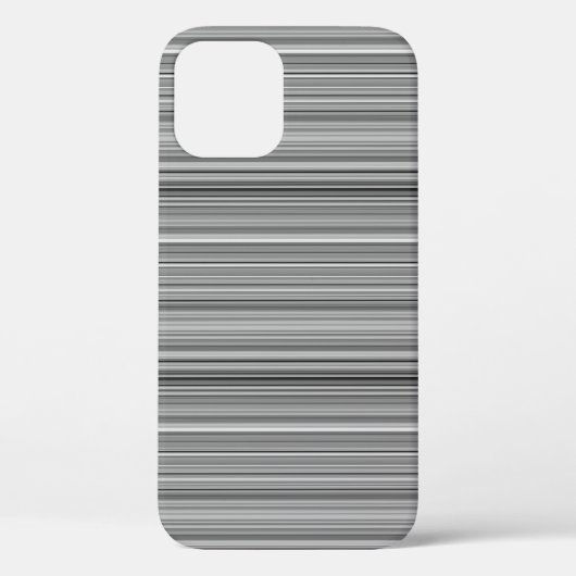 かわいいグレー ストライプ Case-Mate iPhoneケース (裏面)