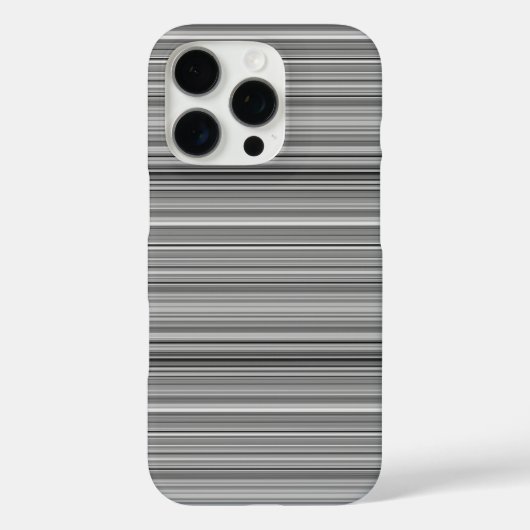 かわいいグレー ストライプ Case-Mate iPhoneケース (裏面)