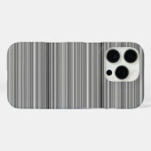 かわいいグレー ストライプ Case-Mate iPhoneケース (裏面 (横))