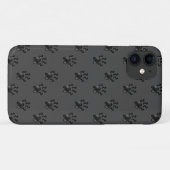 かわいいグレー＋パウ柄のCase-Mate iPhoneケース Case-Mate iPhoneケース (裏面(横))