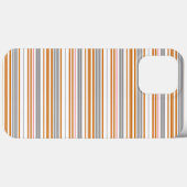 かわいいグレー ブラウン ストライプ Case-Mate iPhoneケース (裏面 (横))