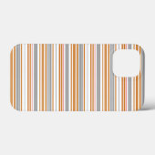 かわいいグレー ブラウン ストライプ Case-Mate iPhoneケース (裏面 (横))