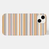 かわいいグレー ブラウン ストライプ Case-Mate iPhoneケース (裏面 (横))