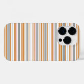かわいいグレー ブラウン ストライプ Case-Mate iPhoneケース (裏面 (横))