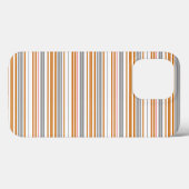 かわいいグレー ブラウン ストライプ Case-Mate iPhoneケース (裏面 (横))