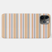 かわいいグレー ブラウン ストライプ Case-Mate iPhoneケース (裏面(横))