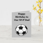 かわいいグレー&ブラックスポーツハッピーバースデーカードパパ カード (黄色い花)