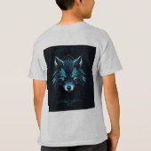 かわいいグレーTシャツ 子供服 Tシャツ (裏面)