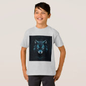かわいいグレーTシャツ 子供服 Tシャツ (正面フル)