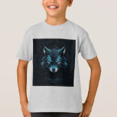 かわいいグレーTシャツ 子供服 Tシャツ (正面)