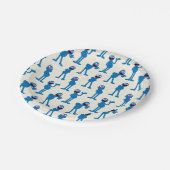 かわいいグローバーの柄 ペーパープレート (アングル)