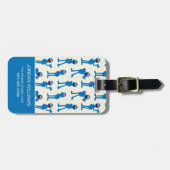 かわいいグローバーの柄 ラゲッジタグ (正面横)