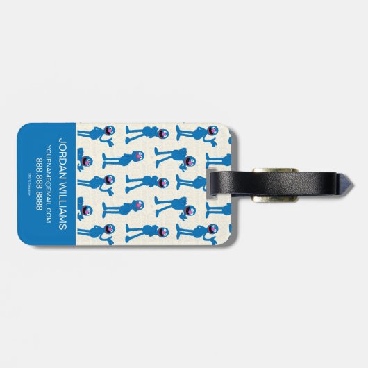 かわいいグローバーの柄 ラゲッジタグ (裏面横)