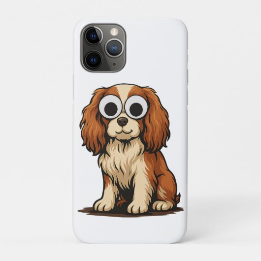 かわいいグーグルアイの子犬イラスト Case-Mate iPhoneケース (裏)
