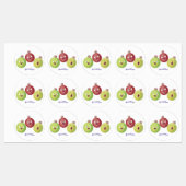 かわいいグースベリーのトリオ歌の漫画パーソナライズされた ラベル (シート)