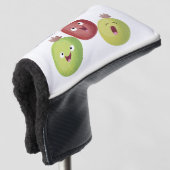 かわいいグースベリーのトリオ歌の漫画 ゴルフヘッドカバー (3/4 正面)