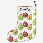 かわいいグースベリーのトリオ歌の漫画 スモールクリスマスストッキング (裏面)