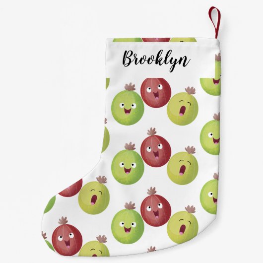 かわいいグースベリーのトリオ歌の漫画 スモールクリスマスストッキング (裏面)