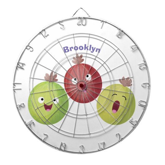 かわいいグースベリーのトリオ歌の漫画 ダーツボード (正面)