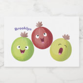 かわいいグースベリーのトリオ歌の漫画 フードラベル (シングルラベル)