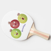 かわいいグースベリーのトリオ歌の漫画 卓球ラケット (横)