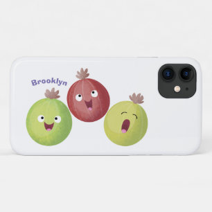 かわいいグースベリーのトリオ歌の漫画 iPhone 11 ケース