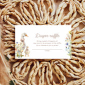 かわいいグースボホベイビーシャワーおむつラッフルチケット エンクロージャーカード