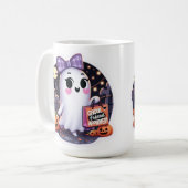 かわいいグールの友人がハロウィーンを承認 コーヒーマグカップ (正面左)