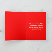 かわいいケアンテリアの犬の誕生日カード サンキューカード (内部)