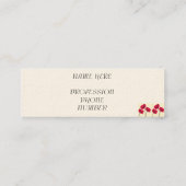 かわいいケシの名刺 スキニー名刺 (裏面)