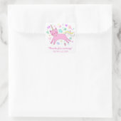 かわいいケチコーン |マジカル誕生日ありがとう スクエアシール (バッグ)