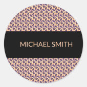 かわいいケニアヒョウ柄サーマルタンブラー ラウンドシール (正面)