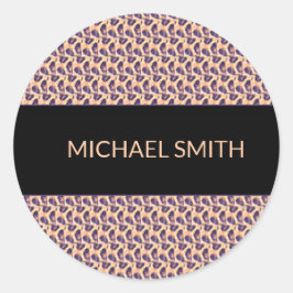 かわいいケニアヒョウ柄サーマルタンブラー ラウンドシール