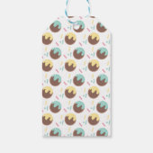 かわいいケポップボールファースト誕生日つや消し ギフトタグ (裏面)