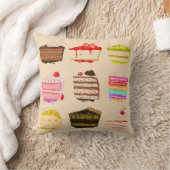 かわいいケーキお誕生日ケーキカラフルクリーム クッション (ブランケット)