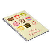 かわいいケーキお誕生日ケーキレシピ本 ノートブック (右側)