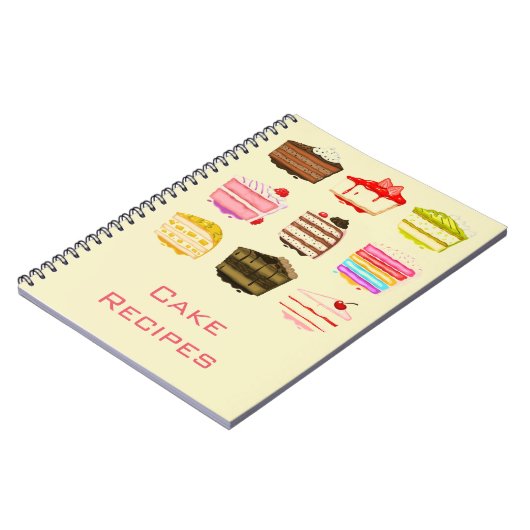 かわいいケーキお誕生日ケーキレシピ本 ノートブック (左側)