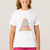 かわいいケーキとカップケーキ Tシャツ (正面)