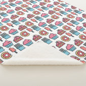 かわいいケーキとデザートのパターン シェルパブランケット (3/4)