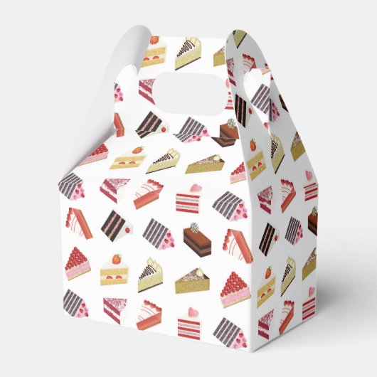 かわいいケーキのバラエティ フェイバーボックス (正面サイド)