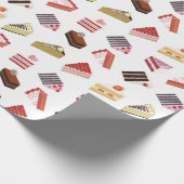 かわいいケーキのバラエティ ラッピングペーパー (角)
