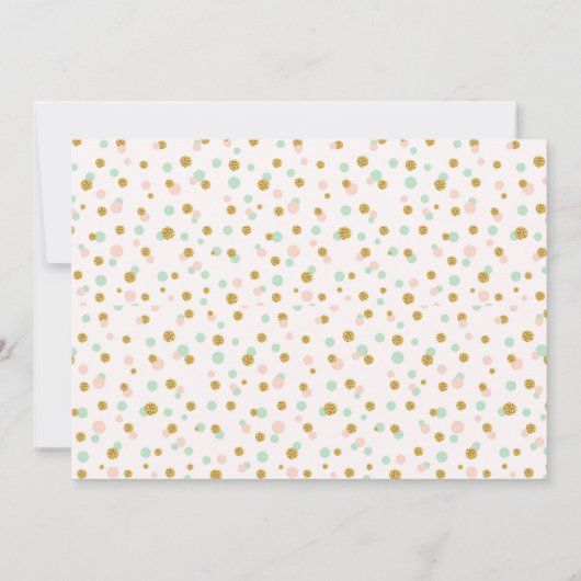 かわいいケーキのパーティの招待状 招待状 (裏面)