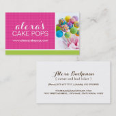 かわいいケーキの破裂音の名刺 名刺 (正面/裏面)