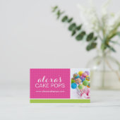 かわいいケーキの破裂音の名刺 名刺 (スタンド正面)