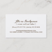 かわいいケーキの破裂音の名刺 名刺 (裏面)