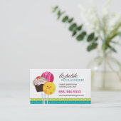 かわいいケーキの破裂音の名刺 名刺 (スタンド正面)