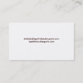 かわいいケーキの破裂音の名刺 名刺 (裏面)